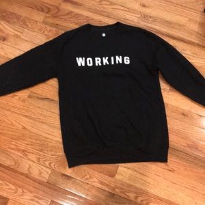 A black sweatshirt